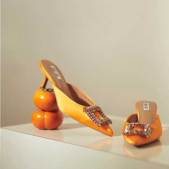 Bibi Lou Kitten Heels - Bright Orange - Picture 7 of 7